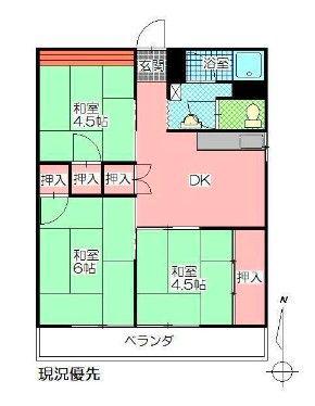 グランメゾン(3DK/3階)の間取り写真