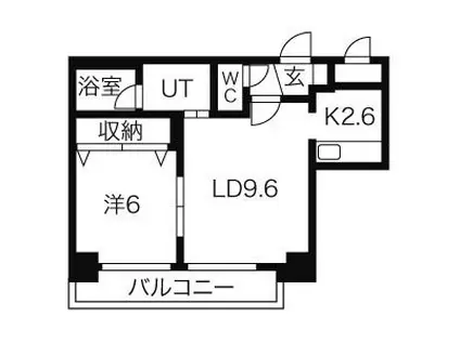 ラプラス裏参道(1LDK/2階)の間取り写真