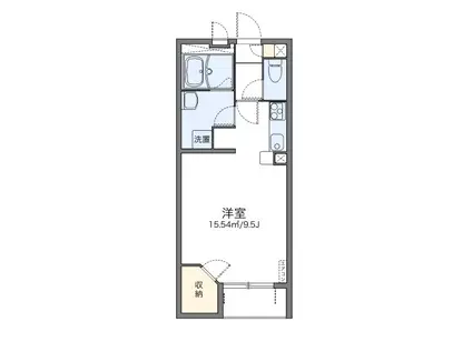 レオネクスト西伊丹II(ワンルーム/2階)の間取り写真