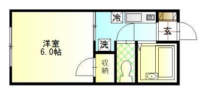 アネックスヒルズ(1K/1階)の間取り写真