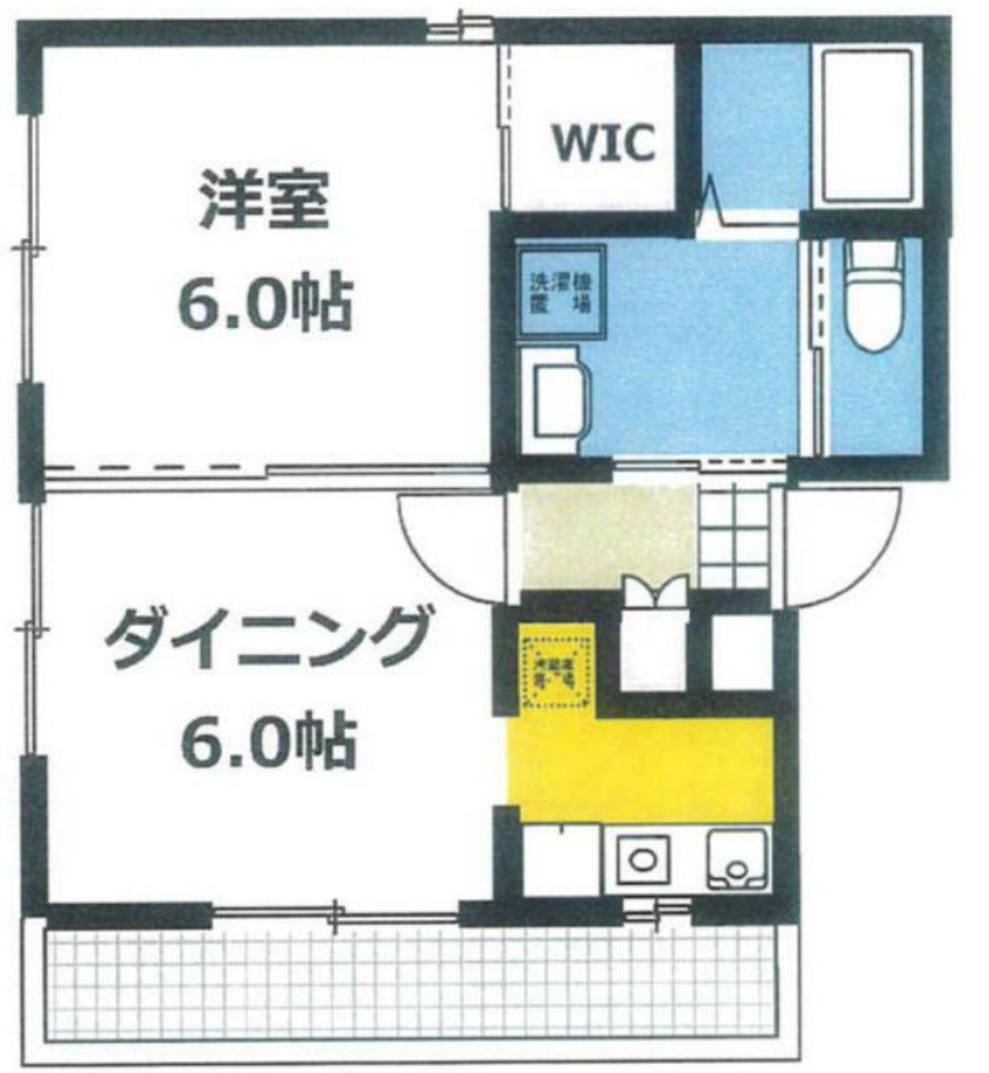 サンクレスト鷺宮(1DK/1階)の間取り写真