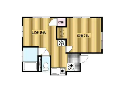 LIETO(2K/1階)の間取り写真