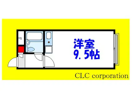 末広259(ワンルーム/1階)の間取り写真