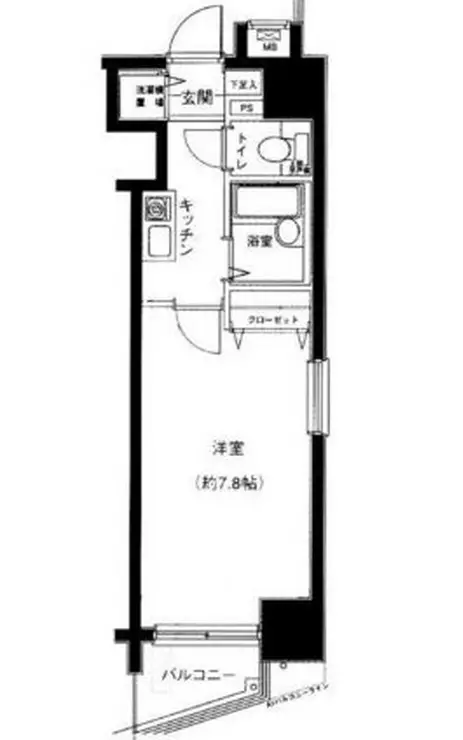 メインステージ茅場町 4階階 間取り