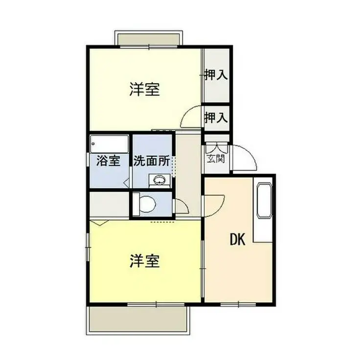 アンビション六番館 1階階 間取り