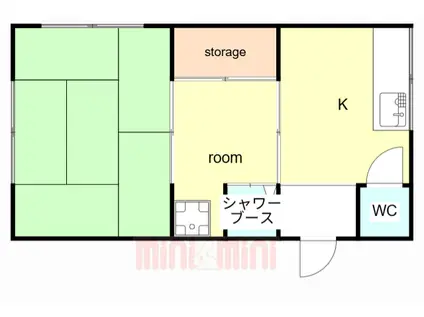 舞子台2区分アパート(2K/2階)の間取り写真