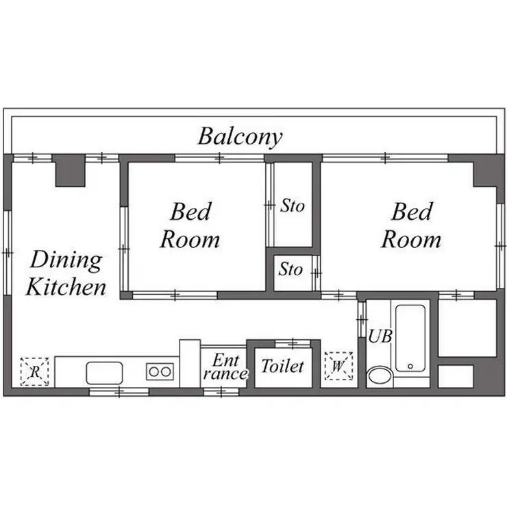 アクセス善行 4階階 間取り