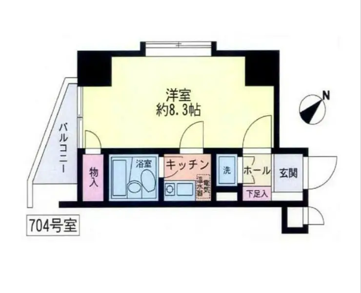 ストーク武蔵小山弐番館 8階階 間取り