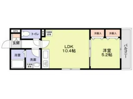 LUGEND大宮(1LDK/2階)の間取り写真