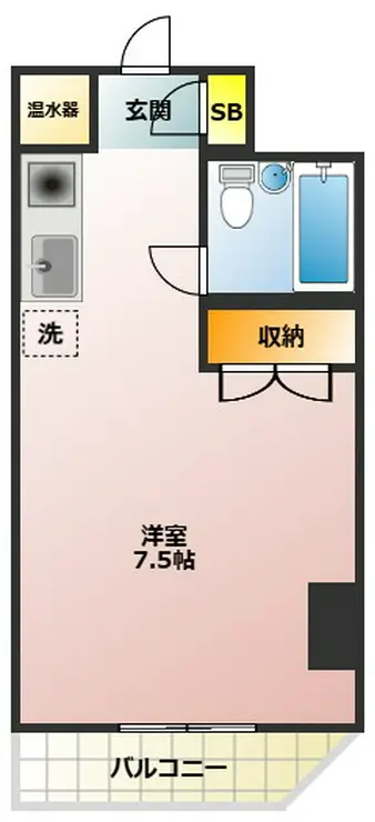 ユニベール 3階階 間取り