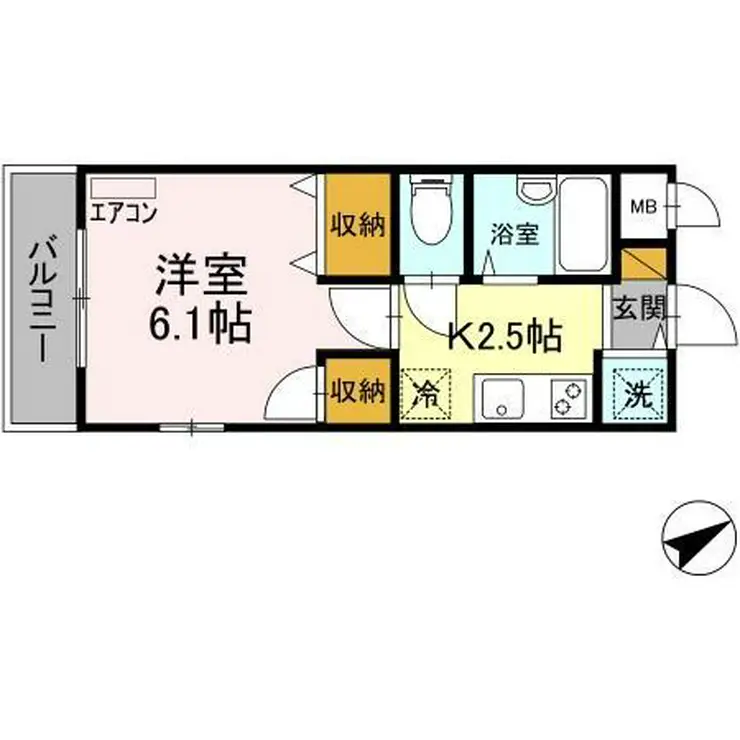 ラグーン舞浜 4階階 間取り