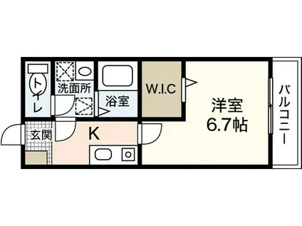 I JIGOZEN(1K/2階)の間取り写真