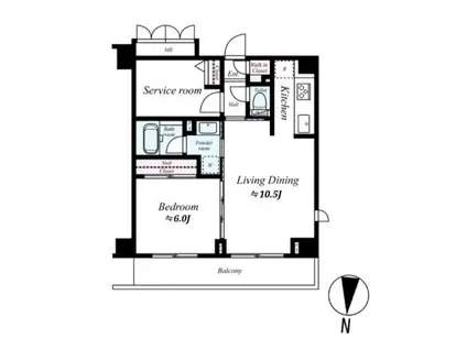 ARTESSIMO GLEIS(1SLDK/5階)の間取り写真