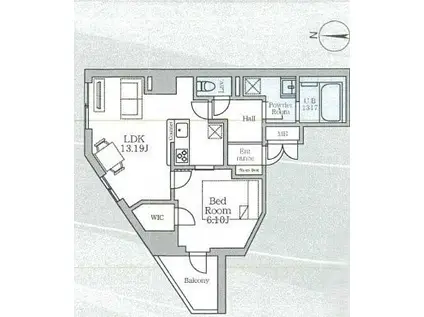 DAIWAグレイスメゾンKAMEIDO(1LDK/2階)の間取り写真