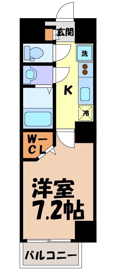 AXIS NAGOYA SW(1K/8階)の間取り写真