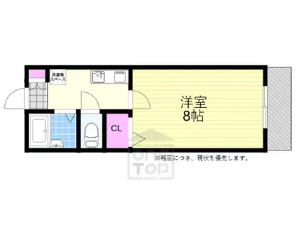 アビタシオン奈佐原B棟(1K/1階)の間取り写真