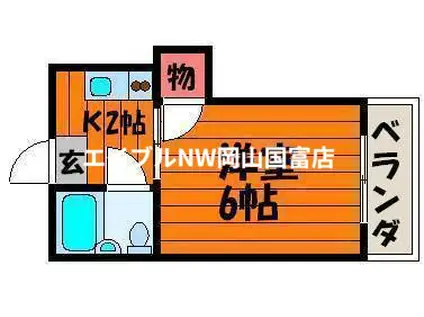 コーポ・ビーナス(1K/2階)の間取り写真