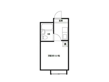 ウイング相模原II(ワンルーム/1階)の間取り写真