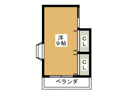 小金井市本町4丁目ゲストハウス(ワンルーム/2階)の間取り写真