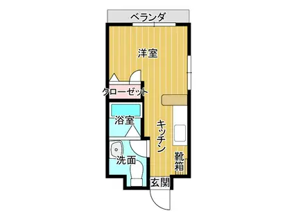 第5トマトビル(1K/4階)の間取り写真