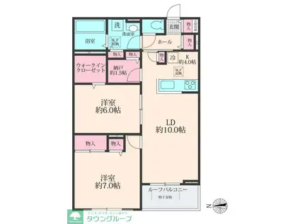 SOLANAII(2SLDK/2階)の間取り写真