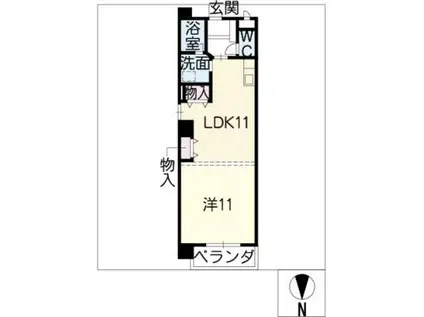 FIDELIO(1LDK/7階)の間取り写真