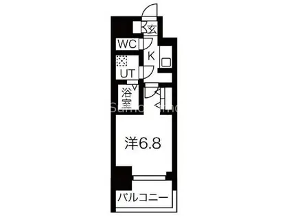 サムティ江戸堀ASUNT(1K/9階)の間取り写真