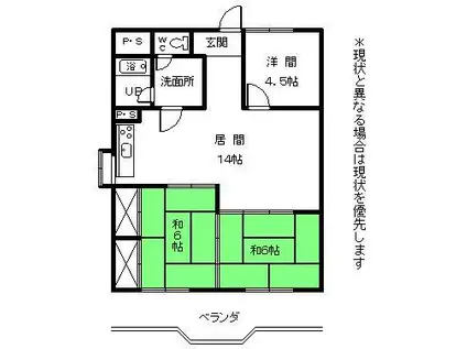 メゾンドサビエル(3LDK/3階)の間取り写真