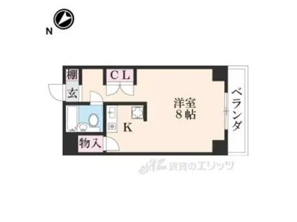 第26長栄センチュリーハイツ(1K/3階)の間取り写真