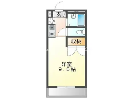 MH-ARC三蔵子(ワンルーム/2階)の間取り写真