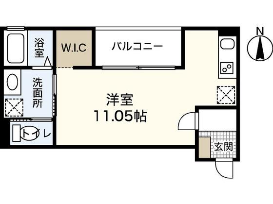 LE RIVAGE大町東(ワンルーム/3階)の間取り写真