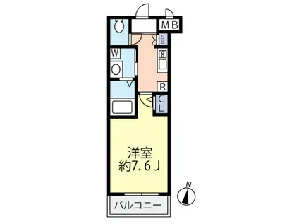 グランヴァン多摩川(1K/3階)の間取り写真