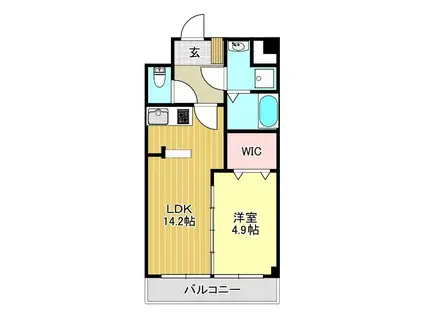 ボンヌ・レ・コルト(1LDK/3階)の間取り写真