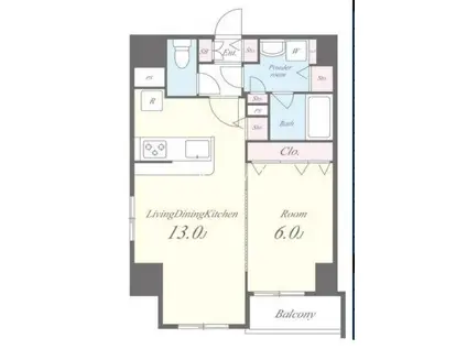 マンションミラージュエヴァン(1LDK/2階)の間取り写真