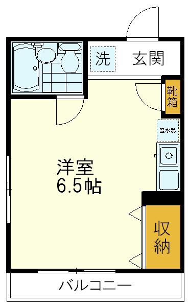 アメニティ92(ワンルーム/3階)の間取り写真