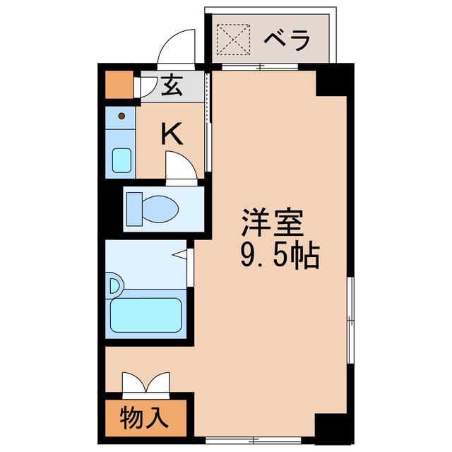第3貞和ビル(1K/8階)の間取り写真