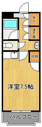 AC戸畑(1K/1階)の間取り写真