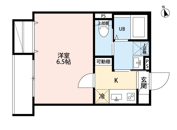 ROBOT HOME 四ツ木(1K/3階)の間取り写真