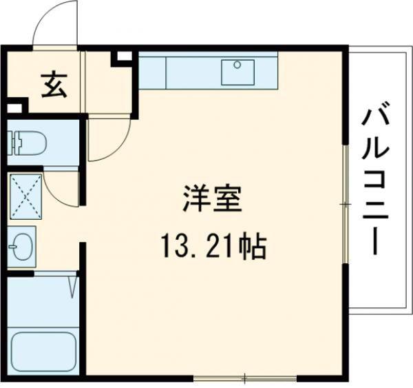 PREMIERE V(1K/3階)の間取り写真