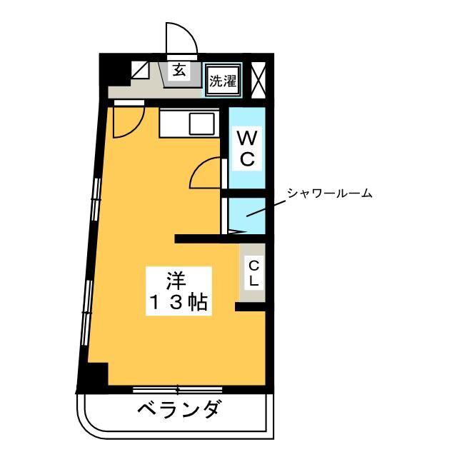 ハイツAZUMI(ワンルーム/4階)の間取り写真