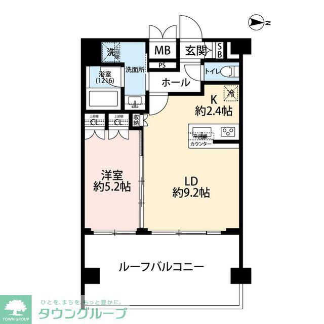プレール・ドゥーク本所吾妻橋III(1LDK/7階)の間取り写真