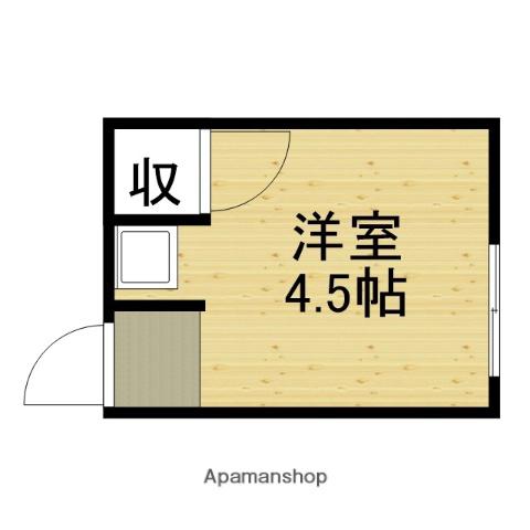コーポ・有楽1(ワンルーム/2階)の間取り写真