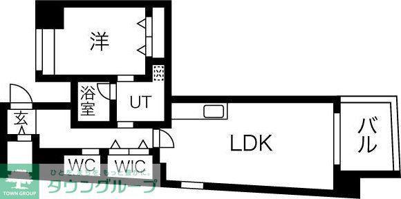 N APARTMENT(1LDK/7階)の間取り写真