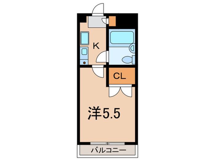 ベラビスタ溝の口(1K/1階)の間取り写真