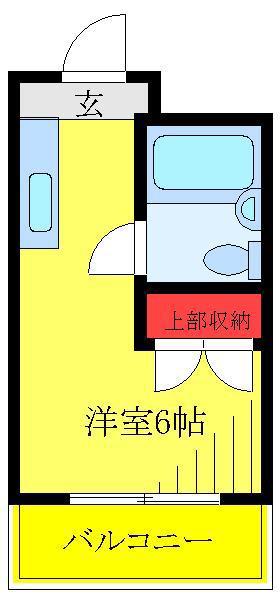 メゾンドパルク(ワンルーム/1階)の間取り写真