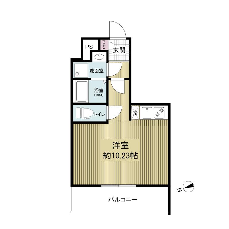ARTIZA西長堀(ワンルーム/4階)の間取り写真
