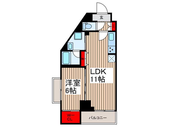HF曳舟レジデンスイースト(1LDK/3階)の間取り写真
