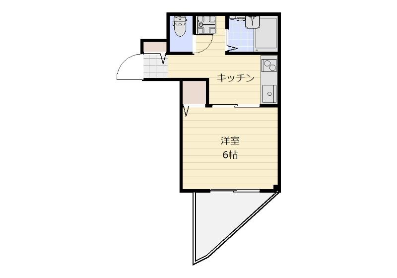 秋桜29(1K/3階)の間取り写真