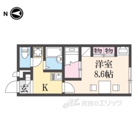 レオパレス FRIENDS(1K/1階)の間取り写真