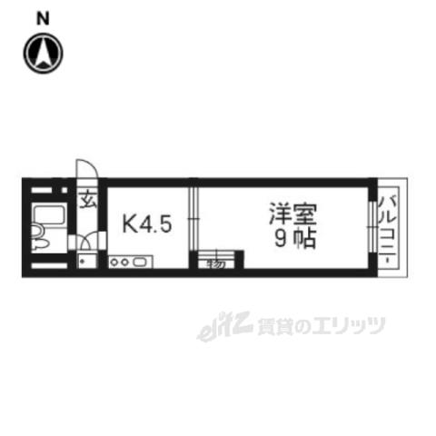 DSファースト(1K/3階)の間取り写真